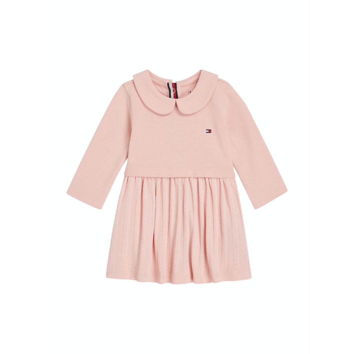 Tommy Hilfiger Soft Rose  Pique Pointelle Regular Dress Ls