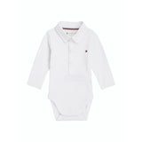 Tommy Hilfiger White Rib Bodysuit Ls Ls