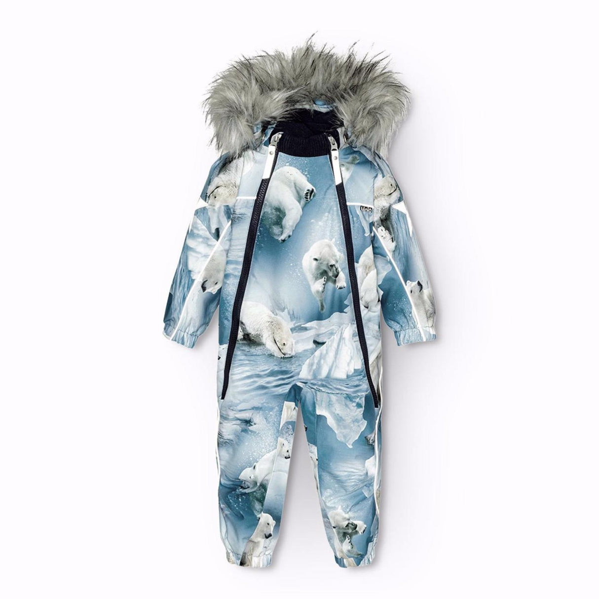 Molo Polar Bear Joy Pyxis Fur Snowsuit 8