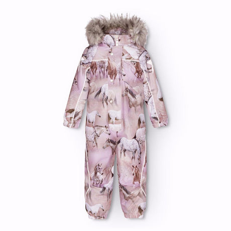 Molo Dreamy Horses Polaris Fur Snowsuit