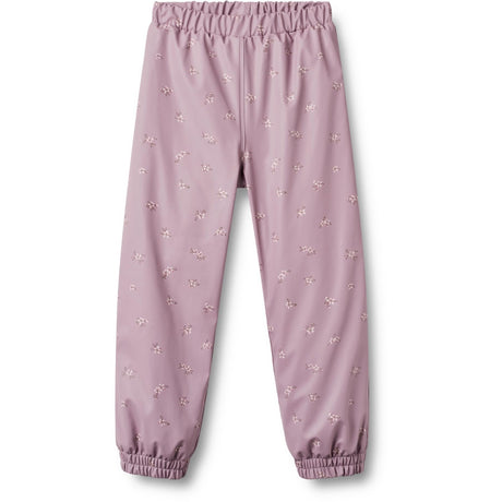 Wheat Soft Lilac Flowers Thermo Rain Pants Um