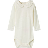 Name It Snow White Wang Wool Needle Bodysuit Ls With Collar