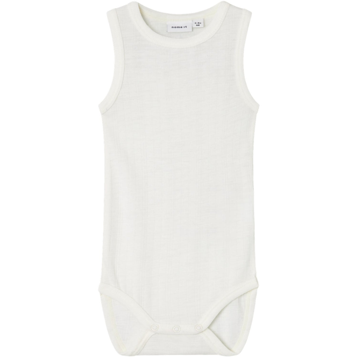 Name It Snow White Wang Wool Needle Tank Bodysuit Ls