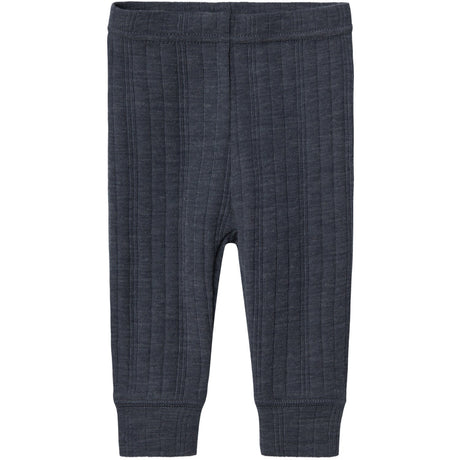 Name It Ombre Blue Wang Wool Needle Long Johns Solid Noos