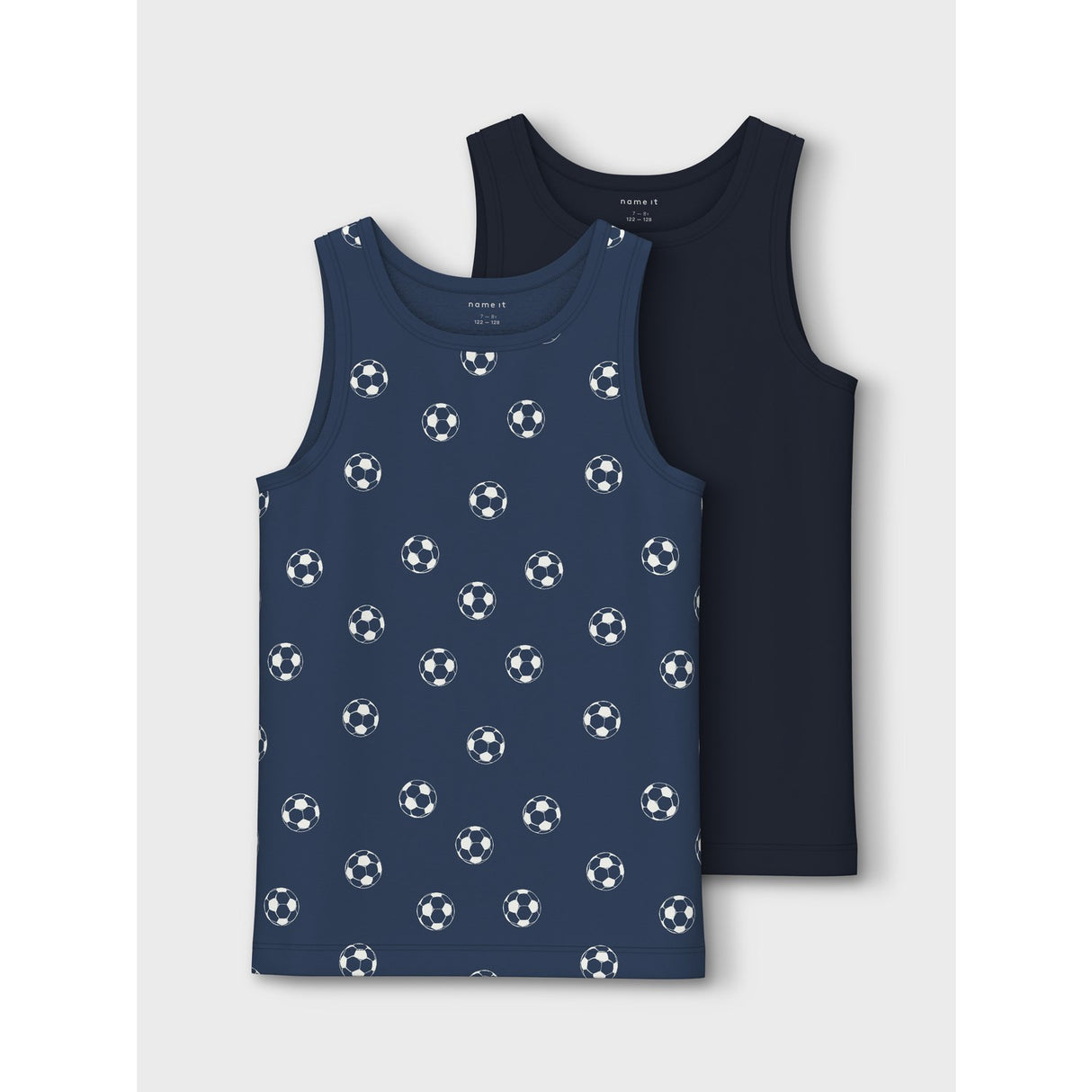 Name It Dark Denim Tank Top 2-pack Dark Denim Football Noos 6