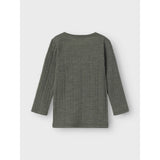 Name It Mulled Basil Wang Wool Needle Blouse Solid Noos 5