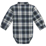 Hust & Claire Navy Baby Boye Bodysuitskjorte