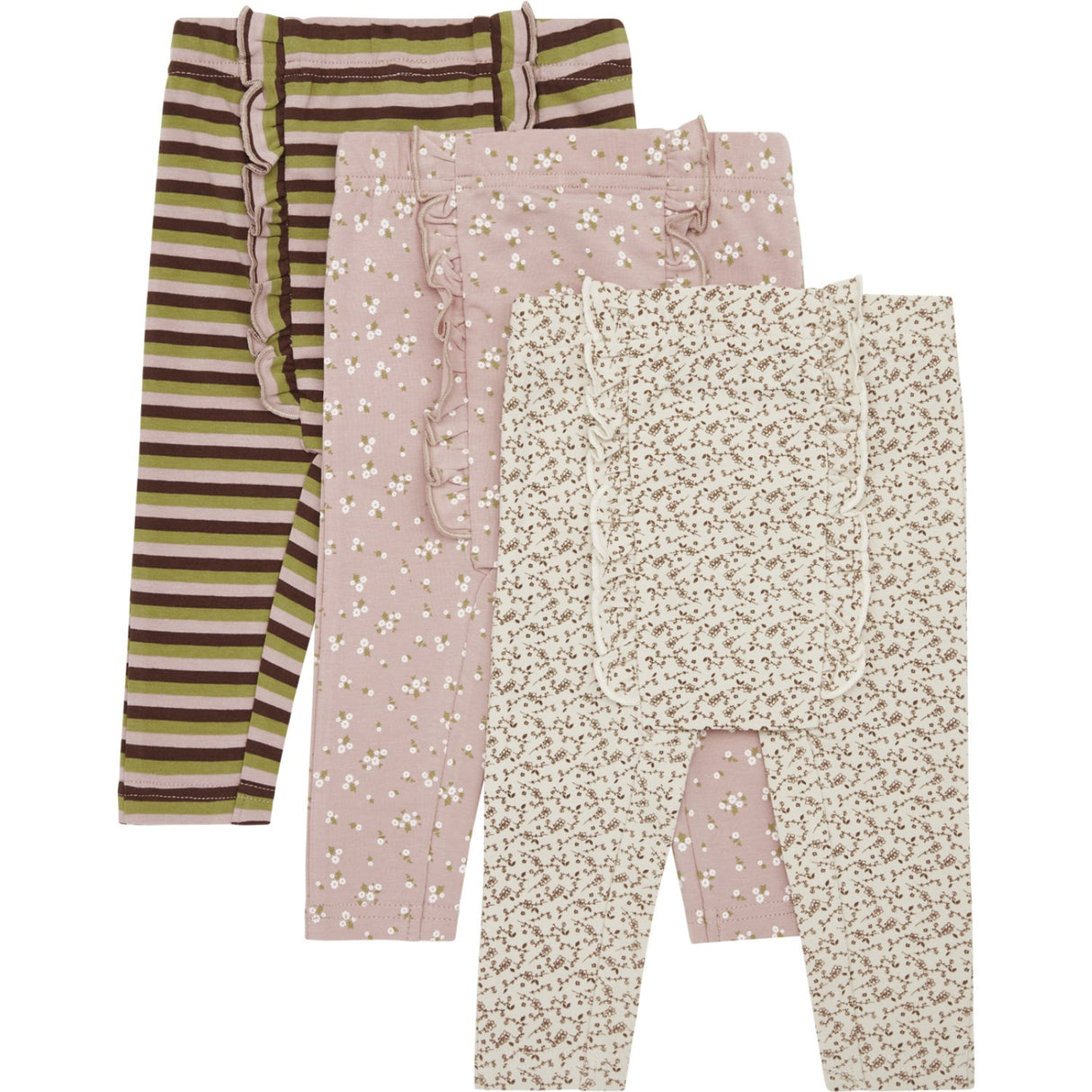 Hust & Claire Dusty Rose Baby Liva Leggings 3-Pack