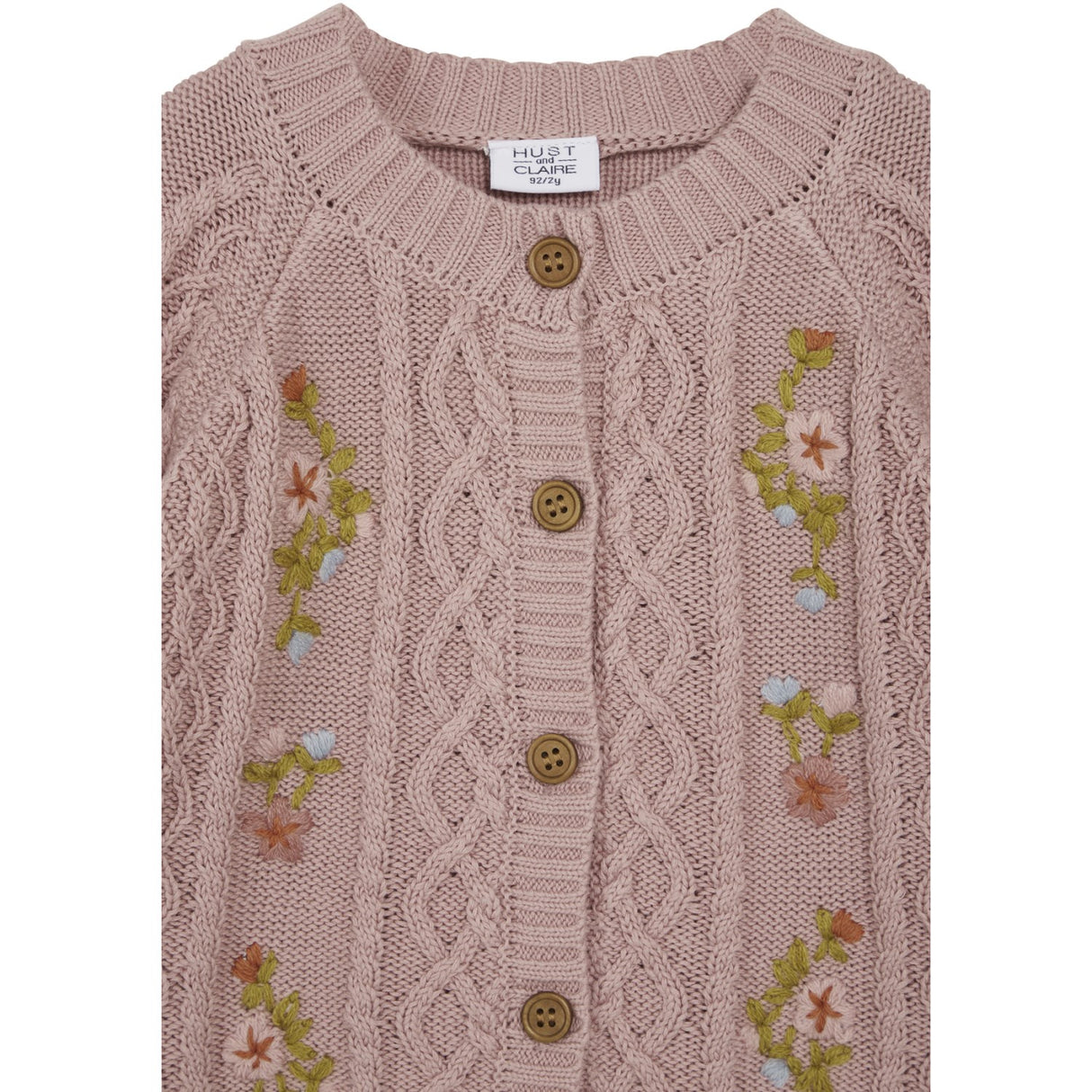 Hust & Claire Dusty Rose Mini Camilia Cardigan 2