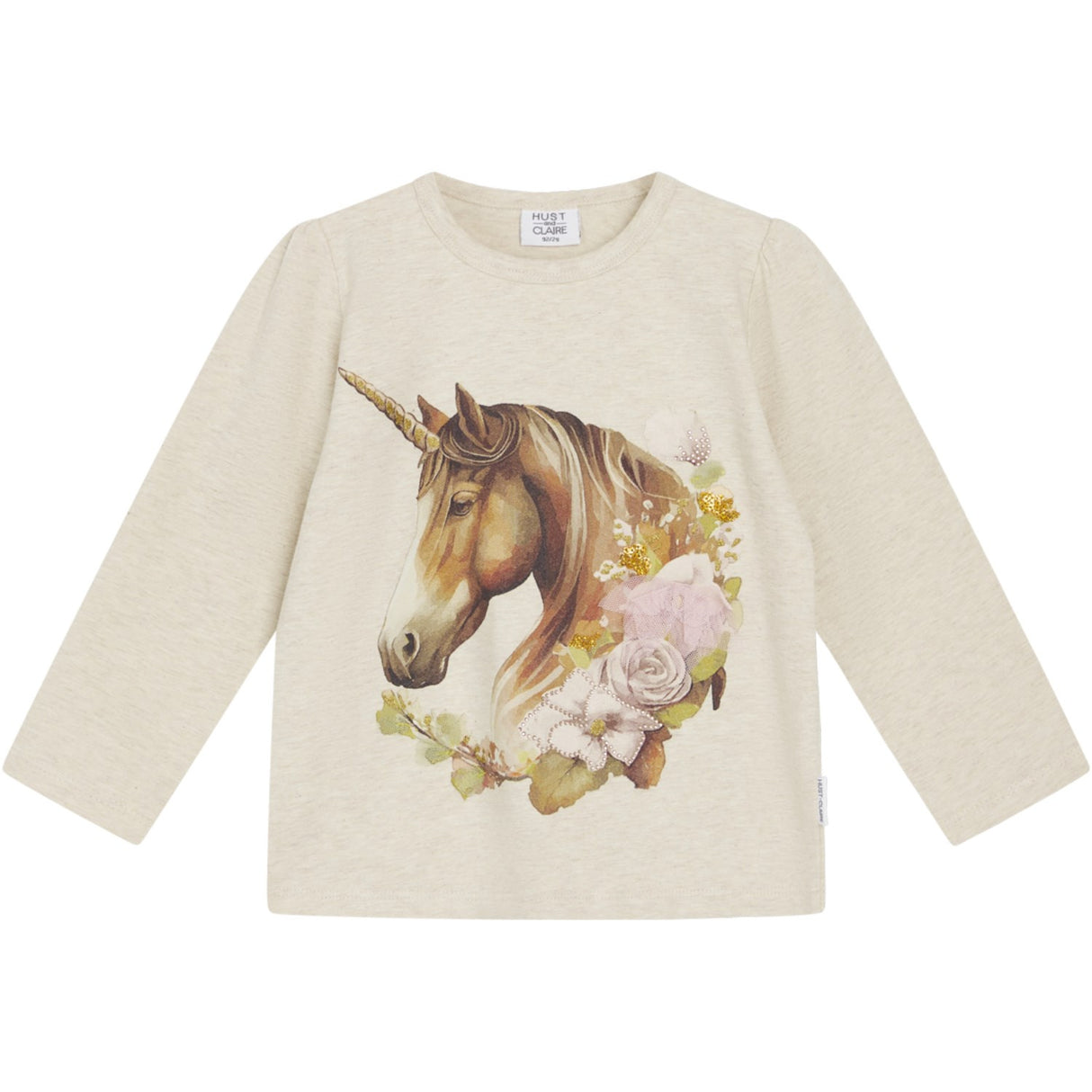 Hust & Claire Wheat Melange Mini Anie T-shirt