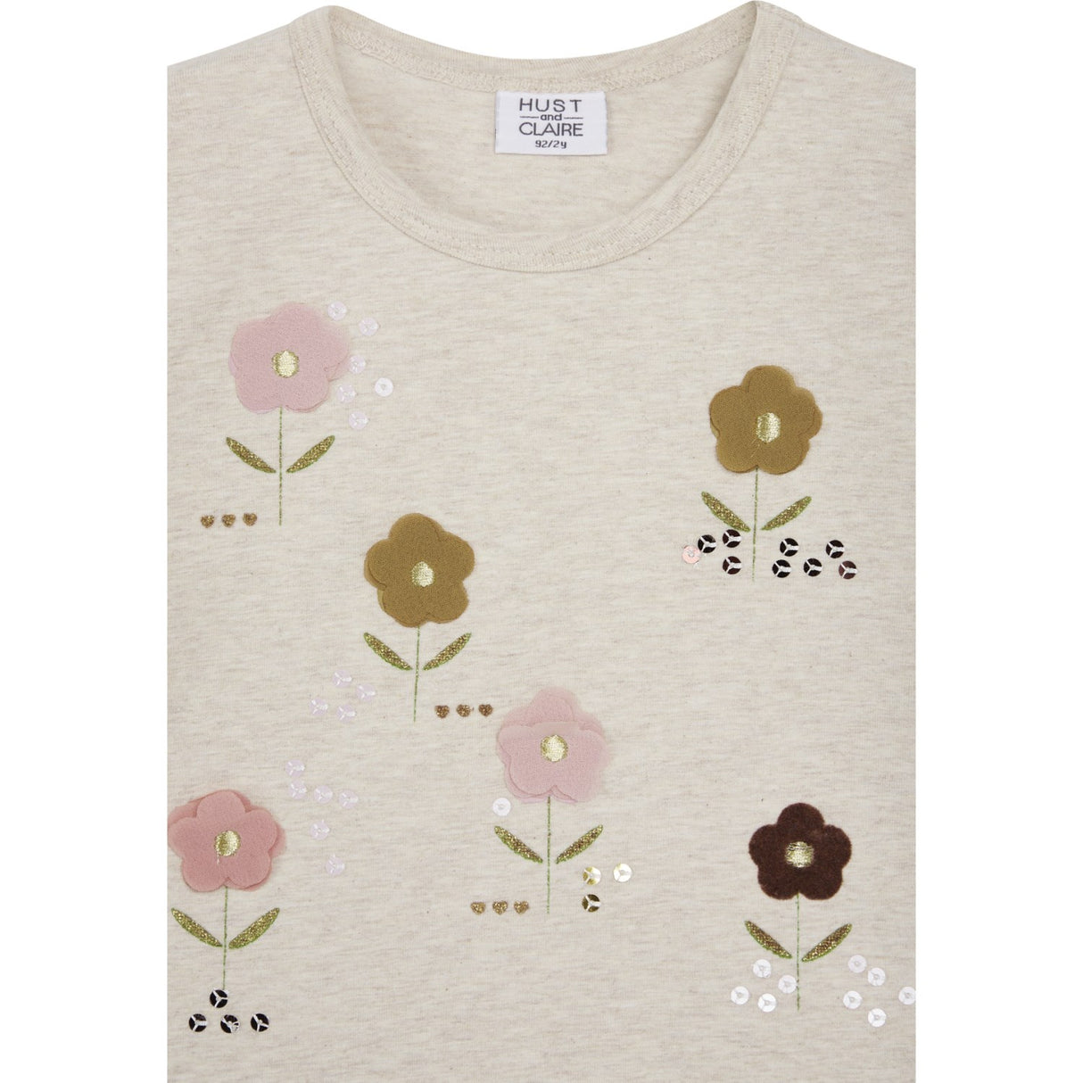 Hust & Claire Wheat Melange Mini Ajna T-shirt