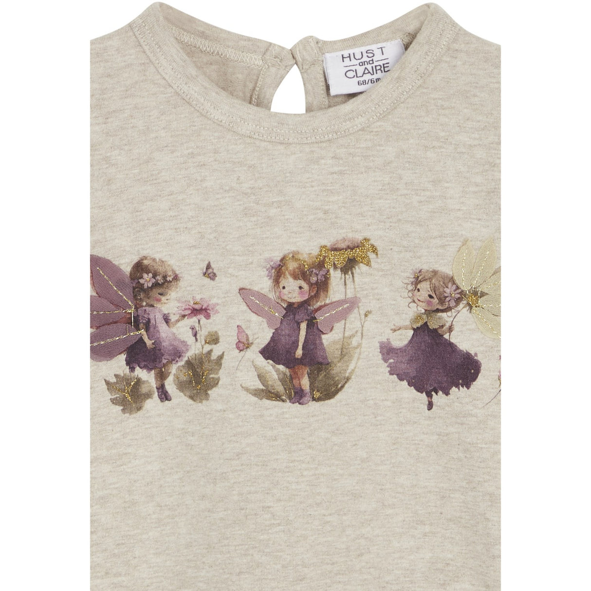 Hust & Claire Beige Melange Alma T-shirt