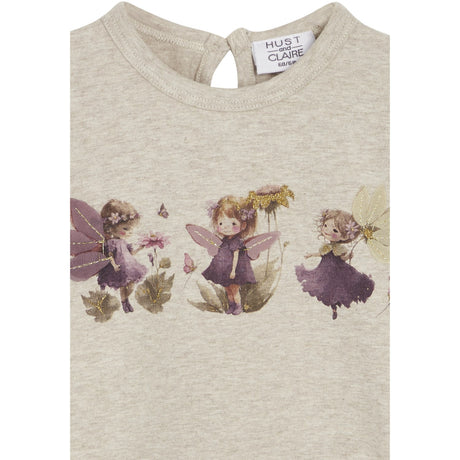 Hust & Claire Beige Melange Alma T-shirt