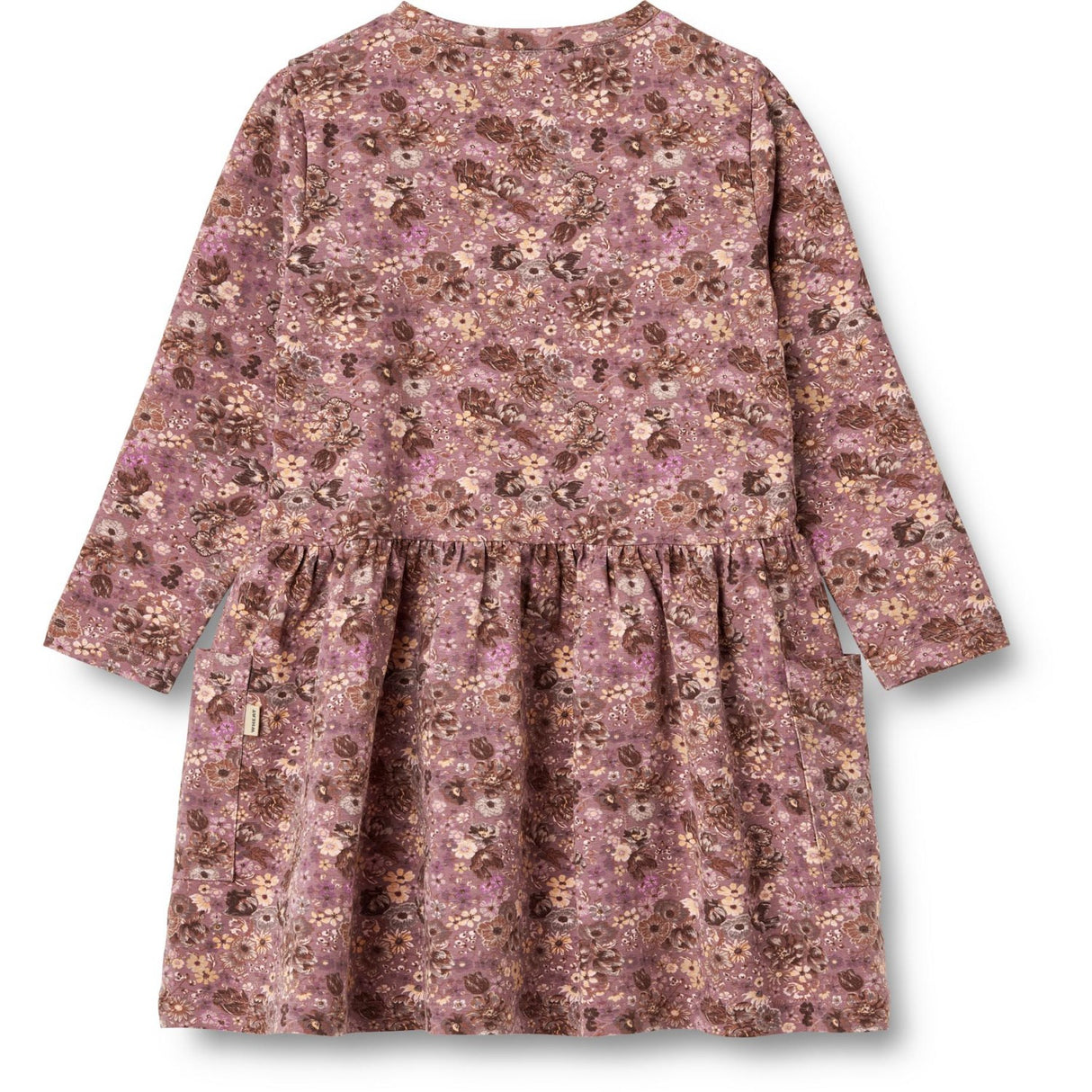 Wheat Lavender Flowers Jersey Dress Bessie