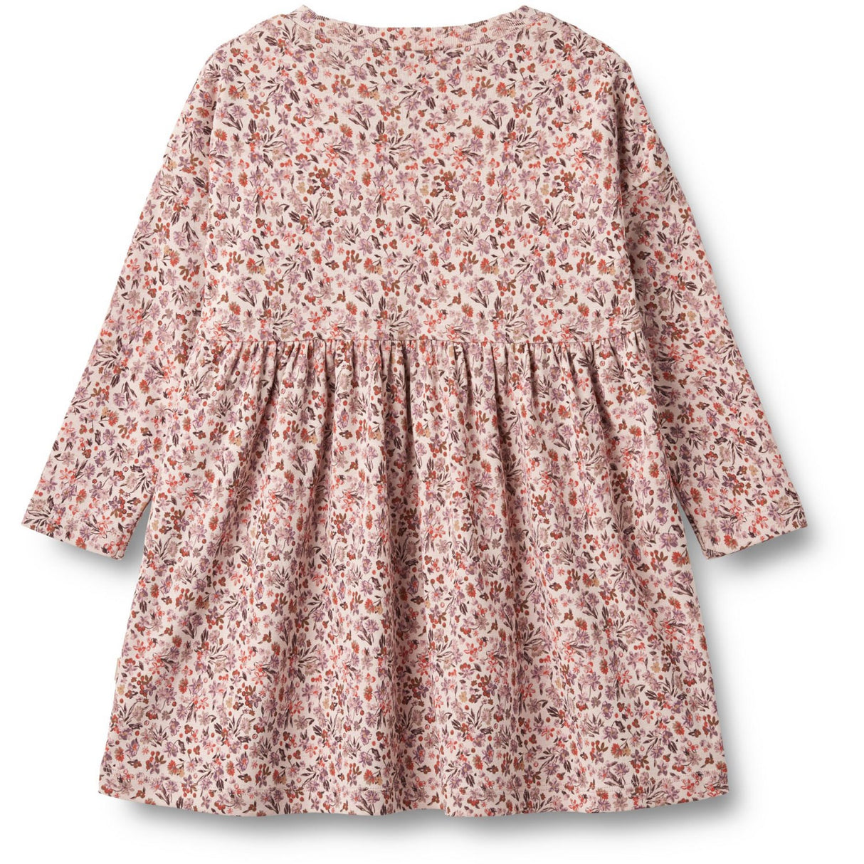 Wheat Pale Rose Flowers Jersey Dress Emmy