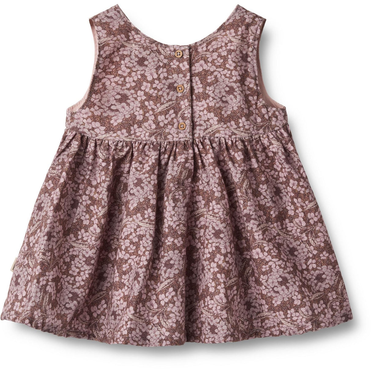 Wheat Hydrangeas Pinafore Wrinkles Dress Sienna