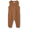 Wheat Caramel Knit Romper Vigge