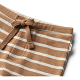 Wheat Caramel Stripe Jersey Pants Manfred