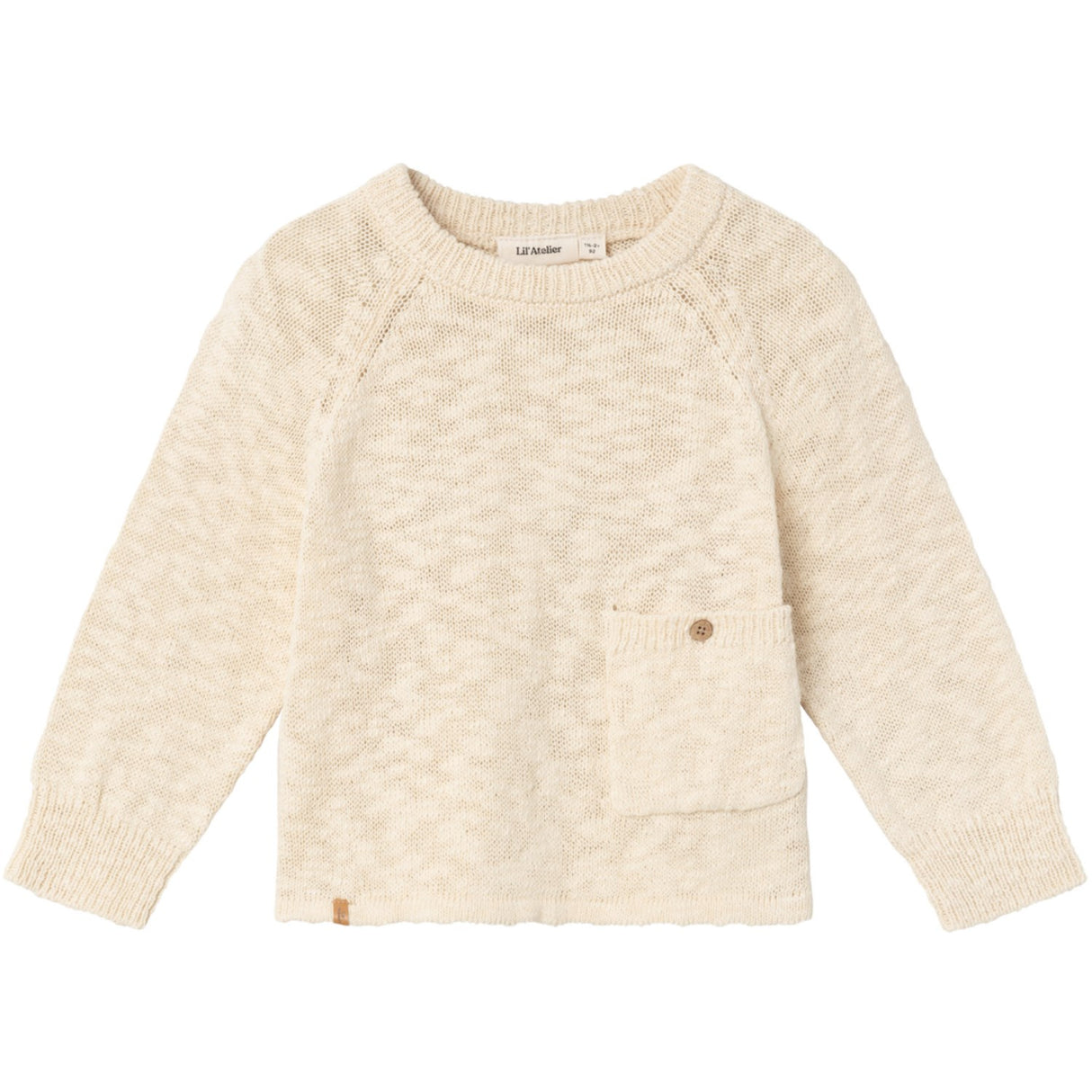 Lil'Atelier Bleached Sand Jeff Knit Blouse