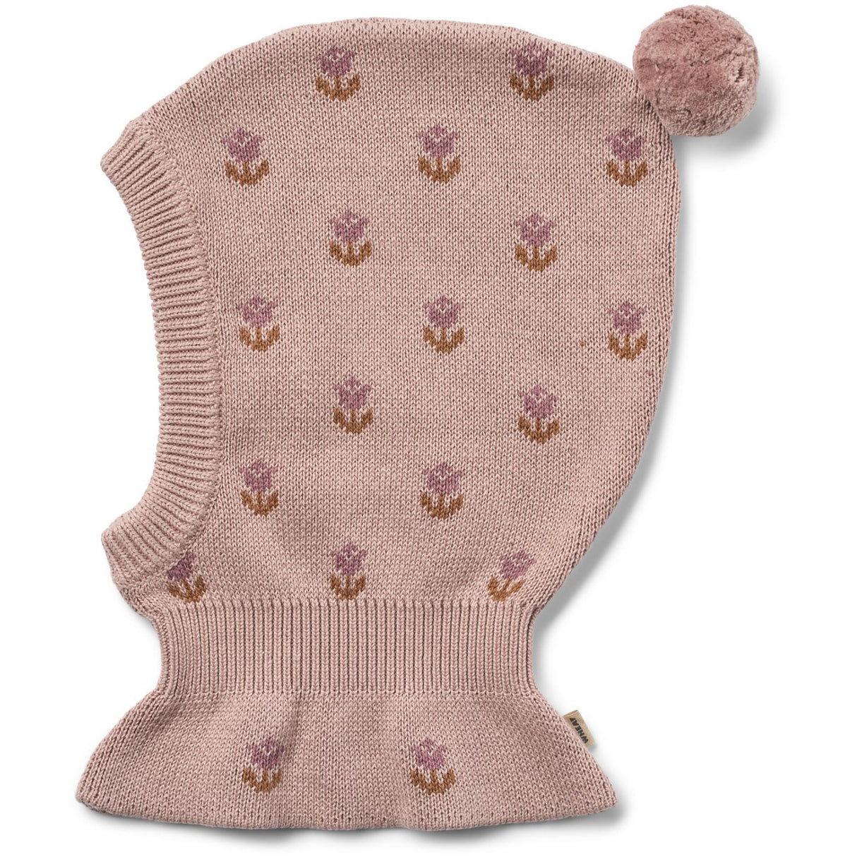 Wheat Dry Rose Knitted Balaclava Sessie