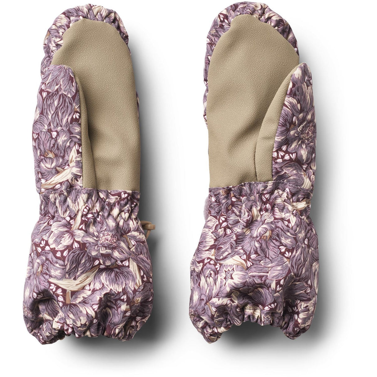 Wheat Purple Tulips Mittens Tech