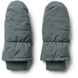 Wheat Ink Melange Puffer Mittens Jazz