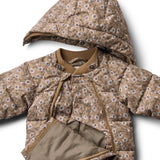 Wheat Caramel Anemones Puffer Baby Suit Edem