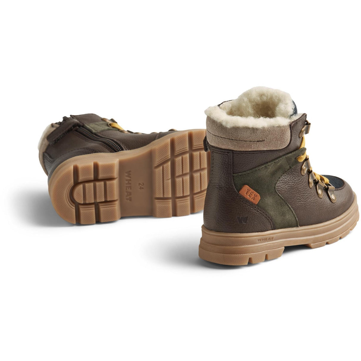 Wheat Dark Brown Winterboot Toni Hiker Tex