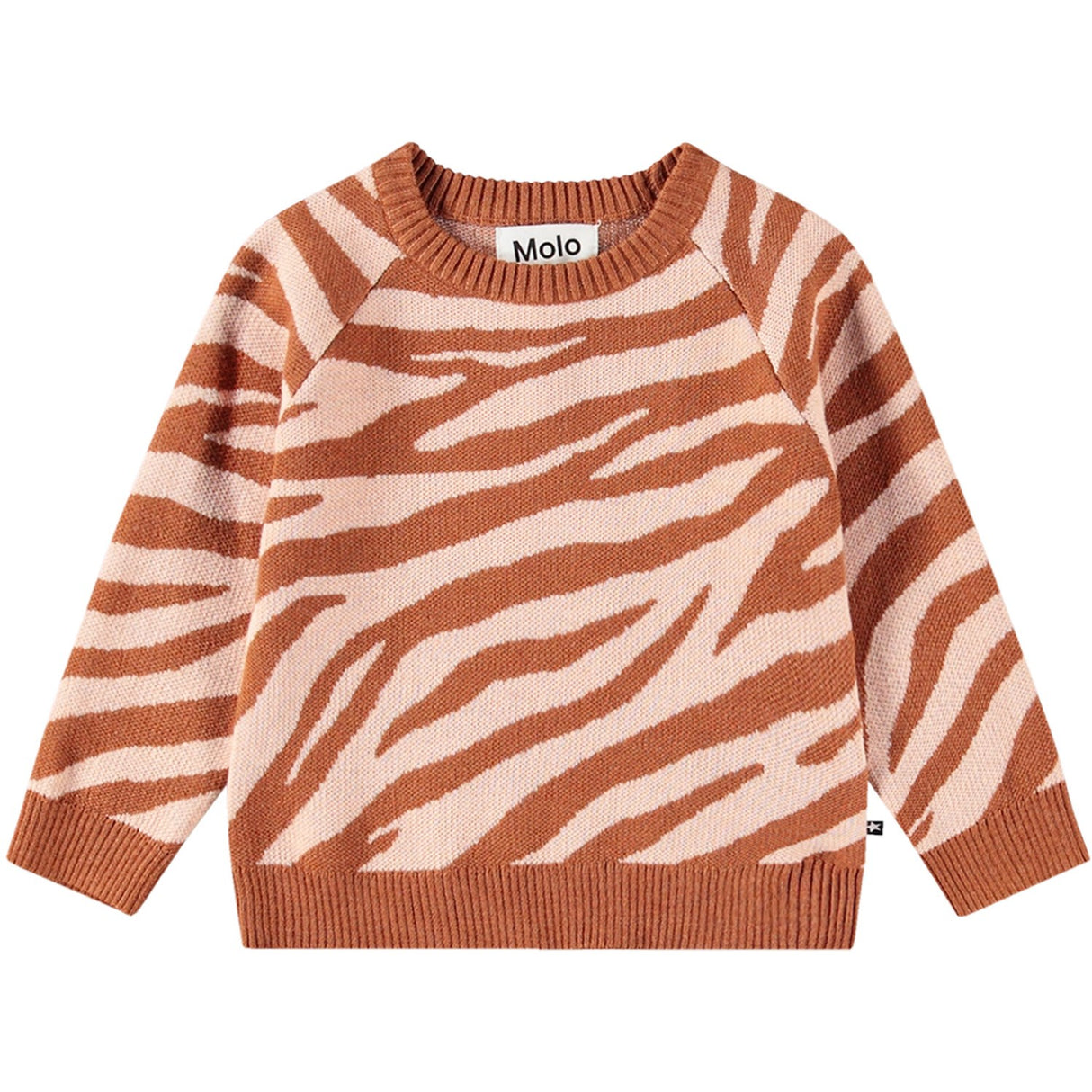 Molo Baby Zebra Knit Gilby Crewneck