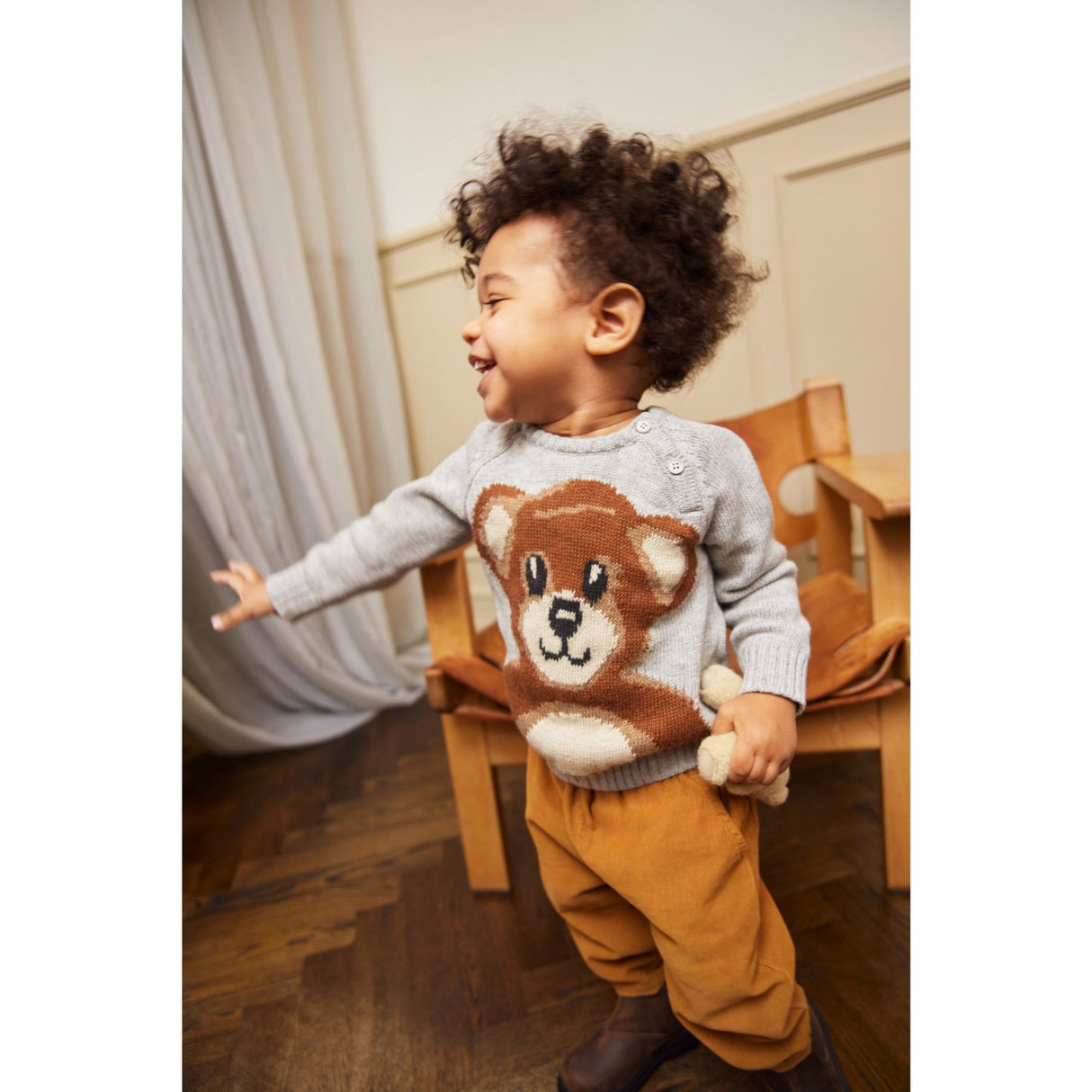 Molo Teddy Bear Knit Bless Crewneck 2