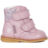 Angulus Mauve/Mauve Glitter Tex-Boot Med Glitter Og Velcro Closure 5