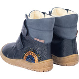 Angulus Navy/Blue Fog/Glitter Tex Boot with sparkling glitter rainbow