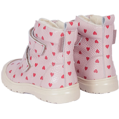 Angulus Rose Hearts Tex-Boot Med Hjerteprint Og Woolfoer