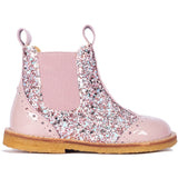 Angulus Mauve/Mauve Glitter Classic Chelsea Boot with Sparkling Glitter 2