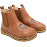 Angulus Tan/Multi Glitter/CAndnac Chelsea Boot Med Hjerte