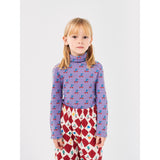 Bobo Choses Lavender Cherry All Over Turtle Neck LS T-Shirt