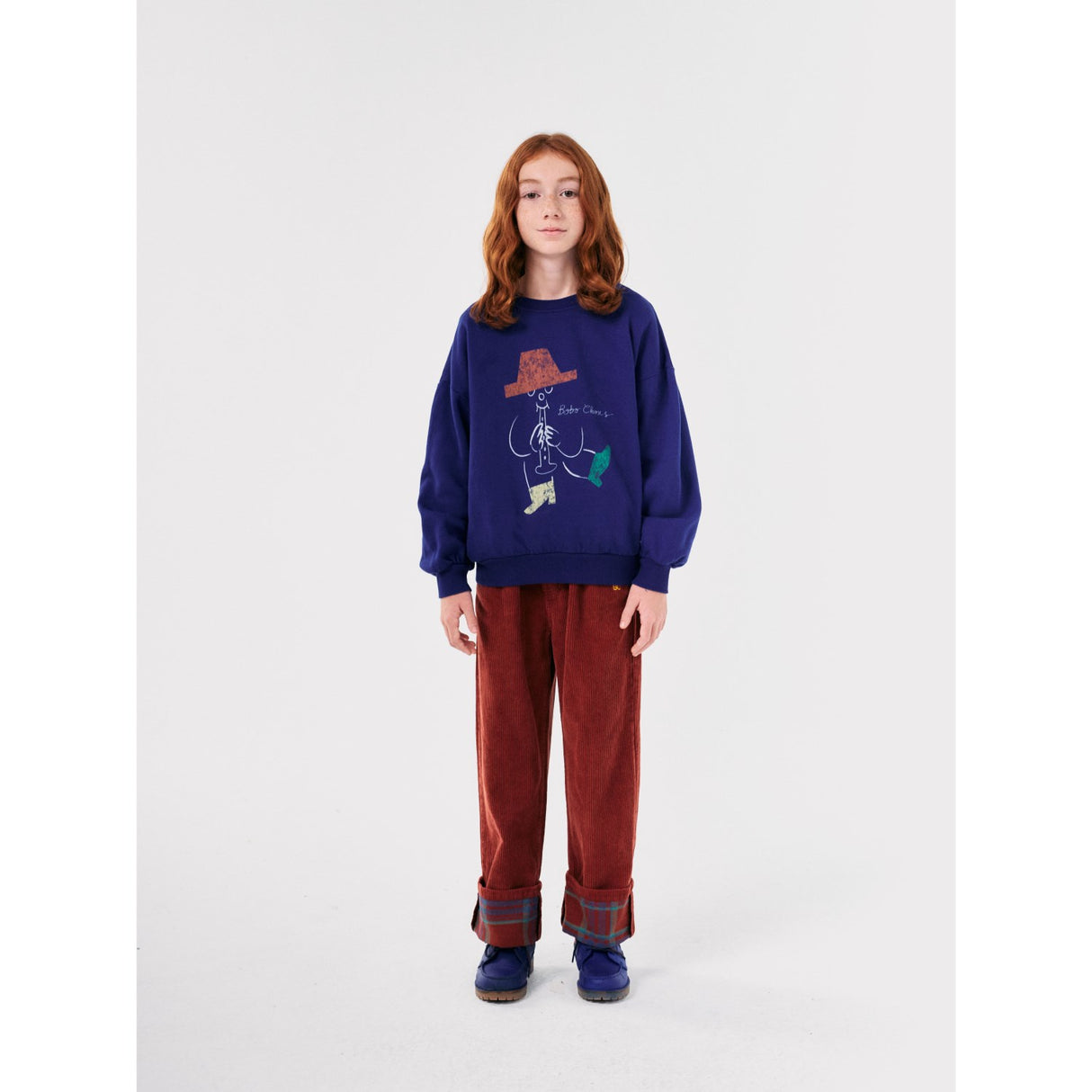 Bobo Choses Blue Magic Flute Player Crewneck 3