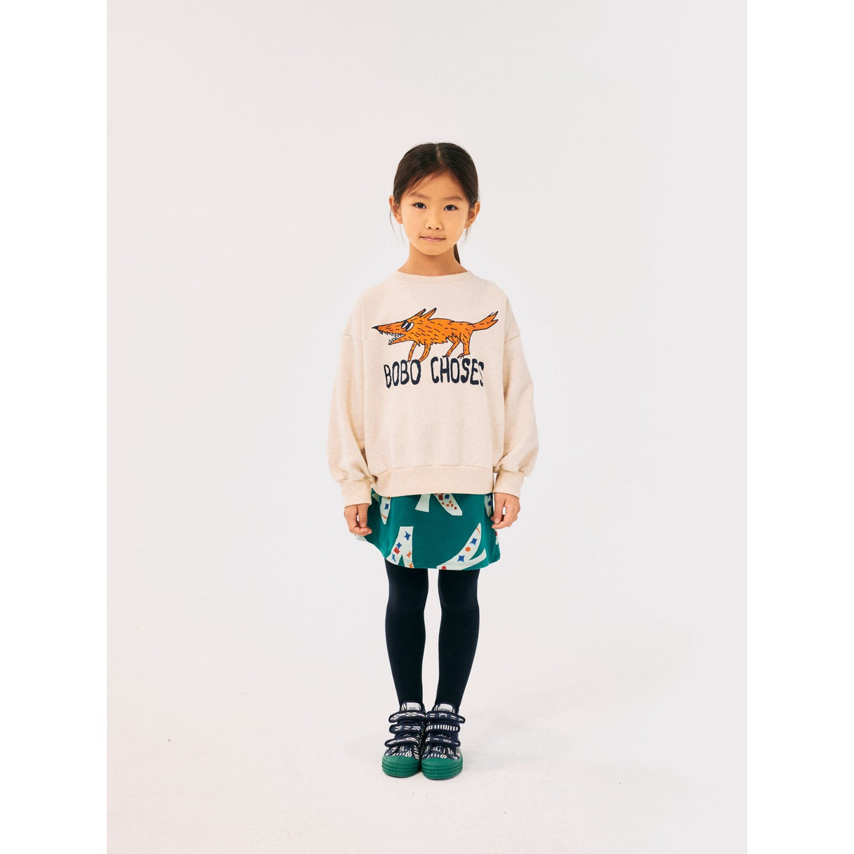 Bobo Choses Offwhite The Clever Fox Crewneck