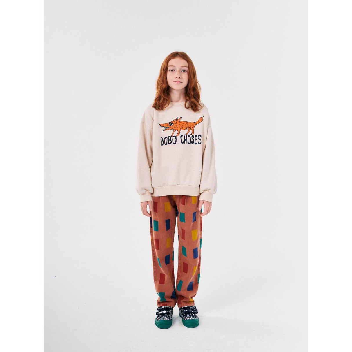 Bobo Choses Offwhite The Clever Fox Crewneck