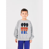 Bobo Choses Light Heather Grey Little Tin Soldiers Crewneck 2