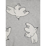 Bobo Choses Light Heather Grey Freedom Bird All Over Zipped Hoodie 5