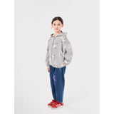 Bobo Choses Light Heather Grey Freedom Bird All Over Zipped Hoodie 3