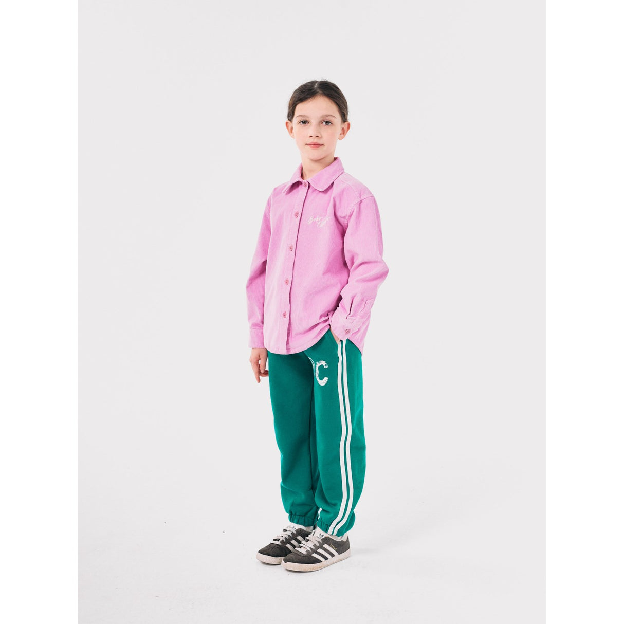 Bobo Choses Green B.C Shadow Stripes JAndging Pants