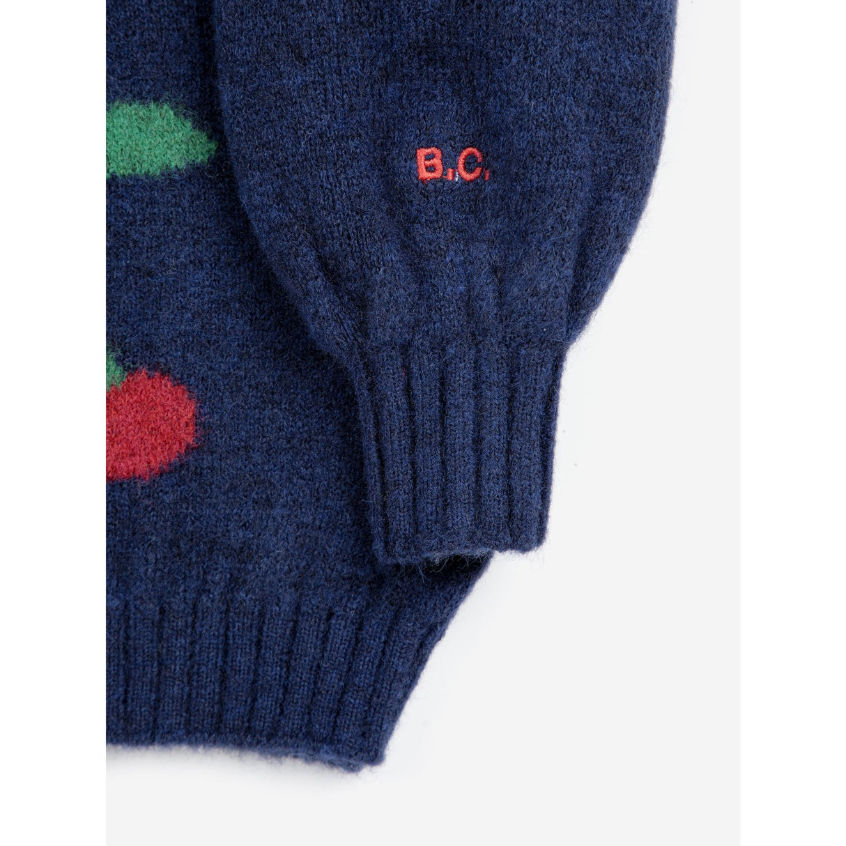 Bobo Choses Navy Blue Bobo Cherry All Over Turtle Neck Jumper 7