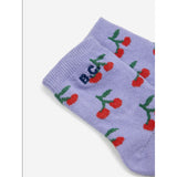 Bobo Choses Purple  Cherry All Over Short Socks 2