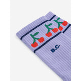 Bobo Choses Lavender Bobo Cherry Long Socks 3