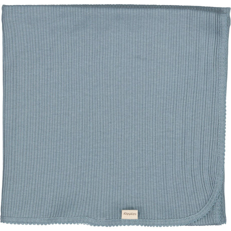 MarMar Modal Pointelle Rib Blue Dove Alida Blanket