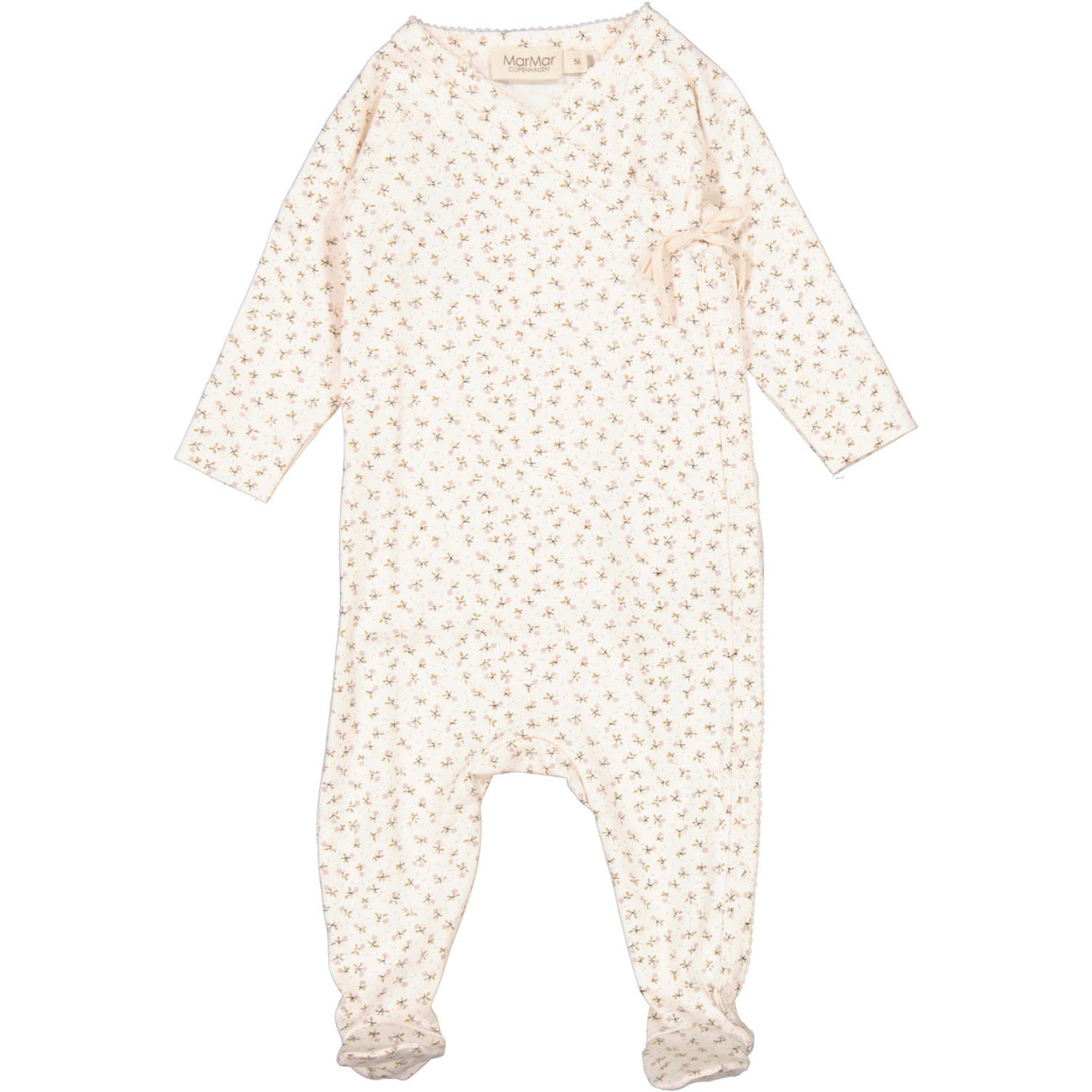 MarMar New Born Modal Smooth Print Petite Fleurs Rubetta Onesie