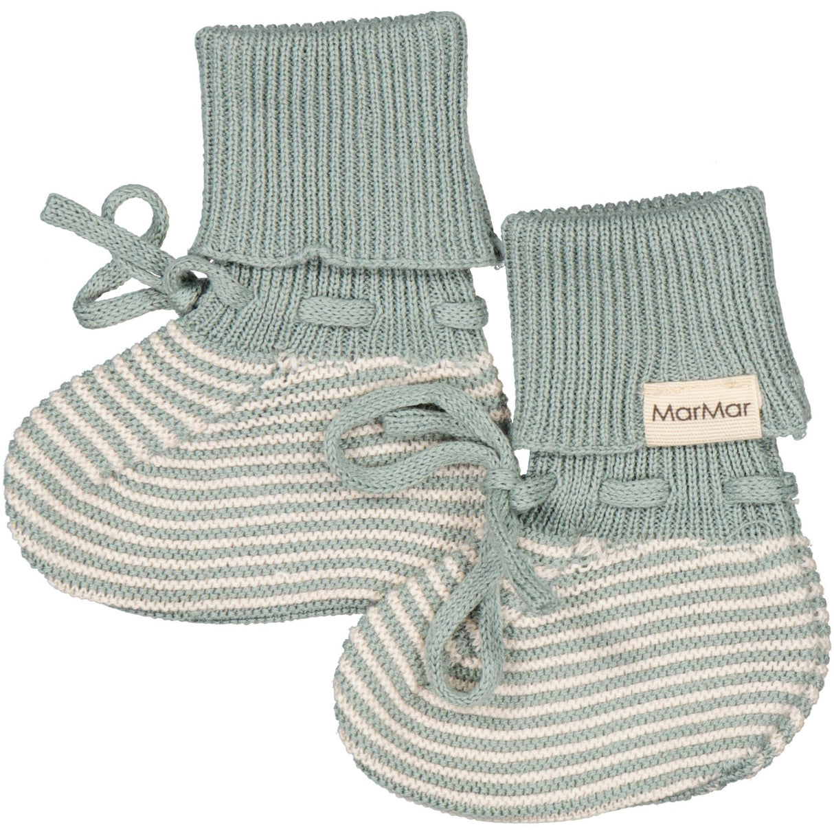 MarMar Modal Mix Dusty Jade Stripe Abootie Booties