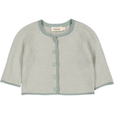 MarMar New Born Modal Mix Dusty Jade Stripe Totti Knit Cardigan